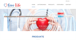 Desktop Screenshot of freelife-gmbh.de